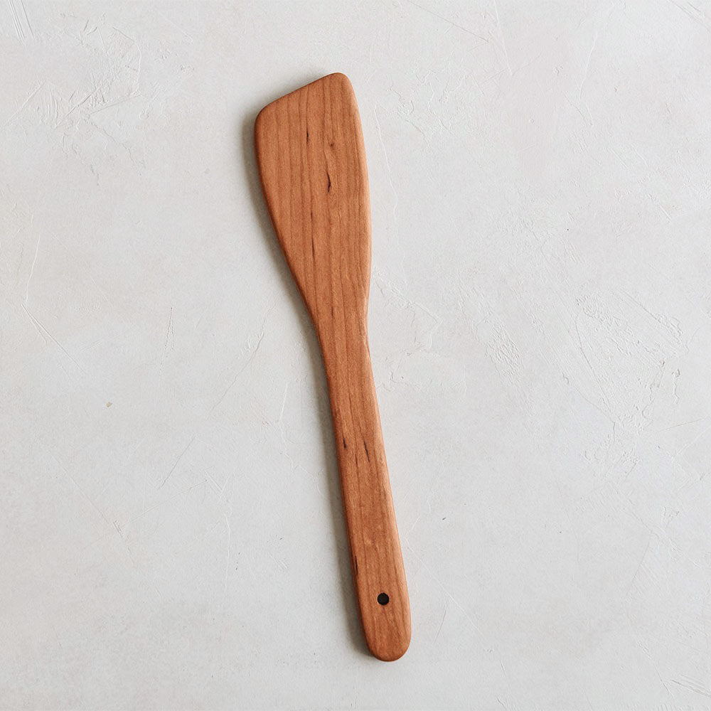 Roan Iris Cherry Wood Flat Spoon