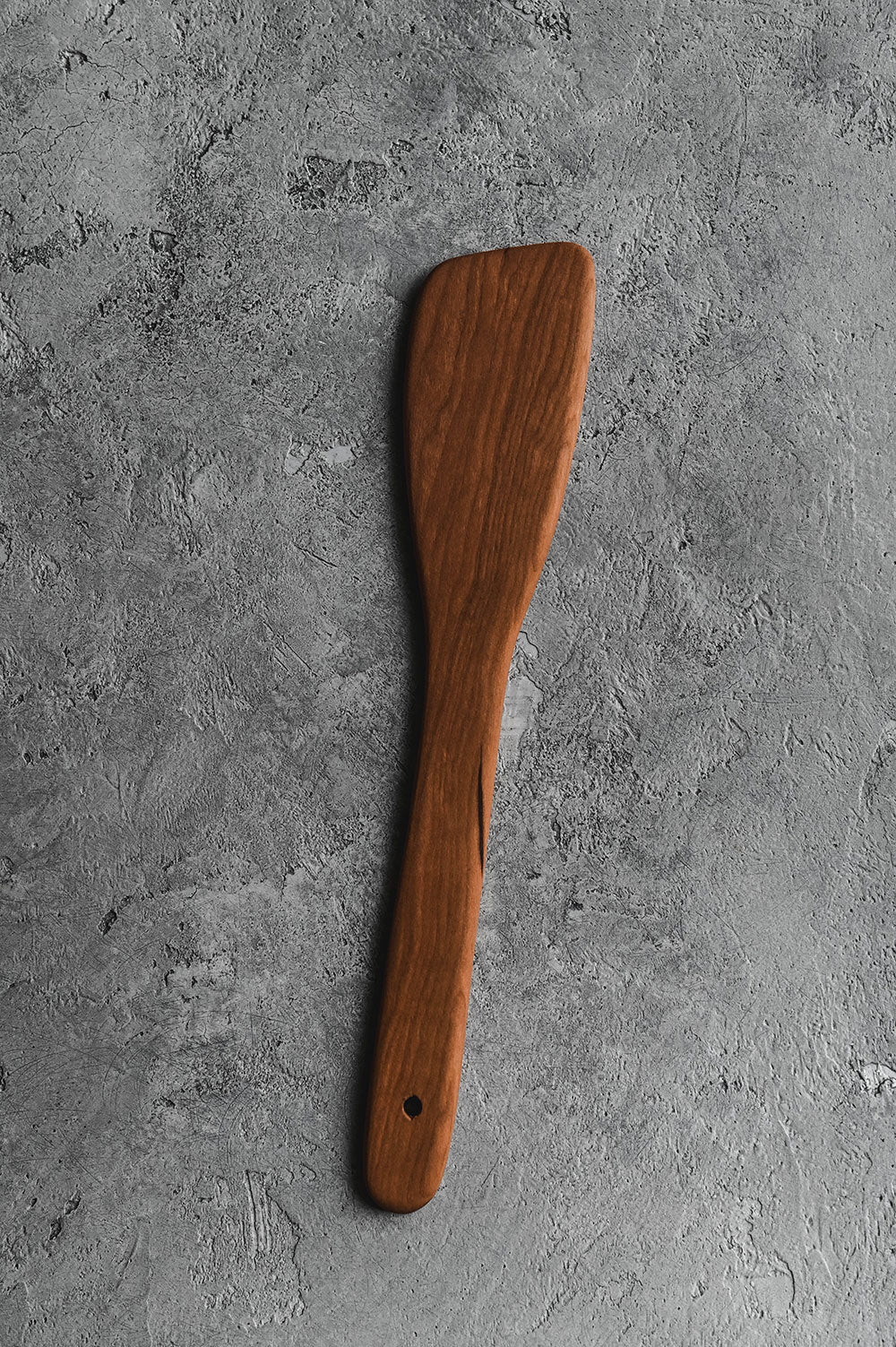 Roan Iris Cherry Wood Flat Spoon
