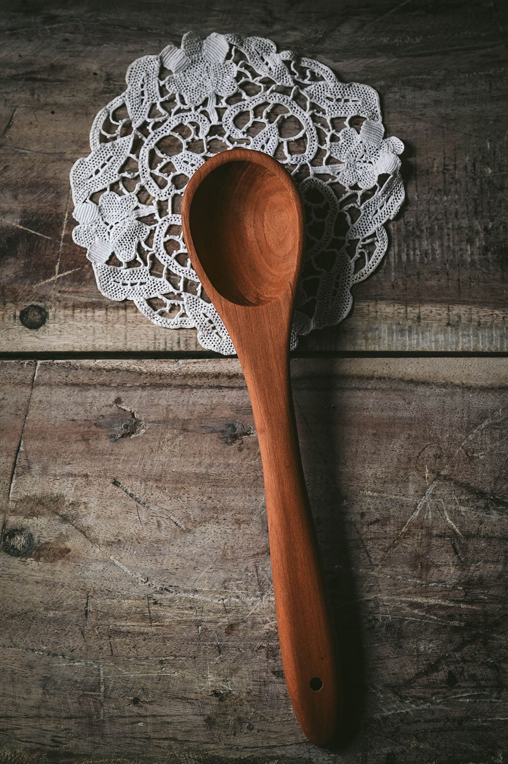 Roan Iris Cherry Wood Spoon Set