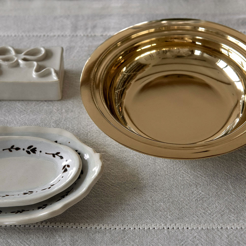 Roan Iris Daybreak Bowl - Unlacquered Brass