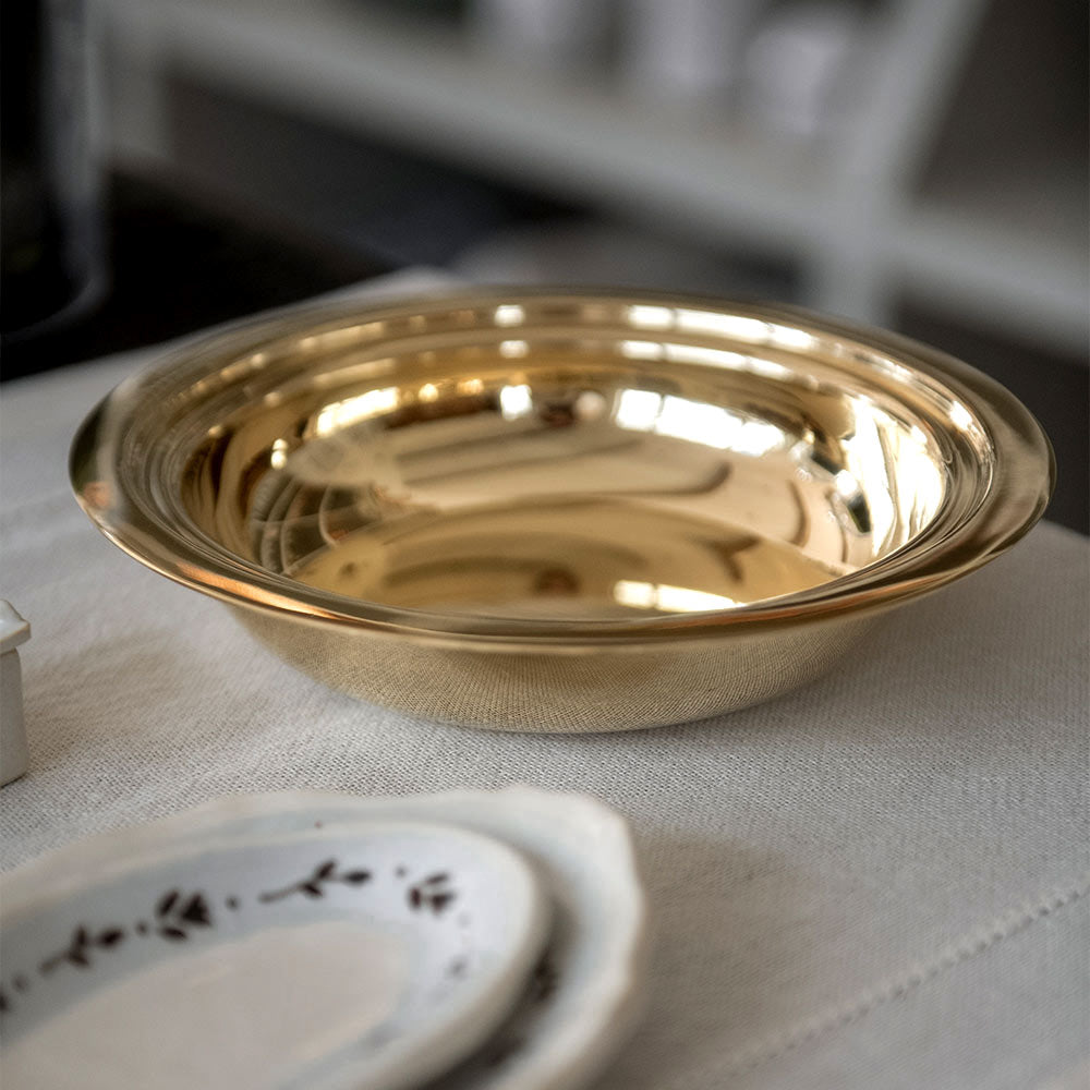 Roan Iris Daybreak Bowl - Unlacquered Brass