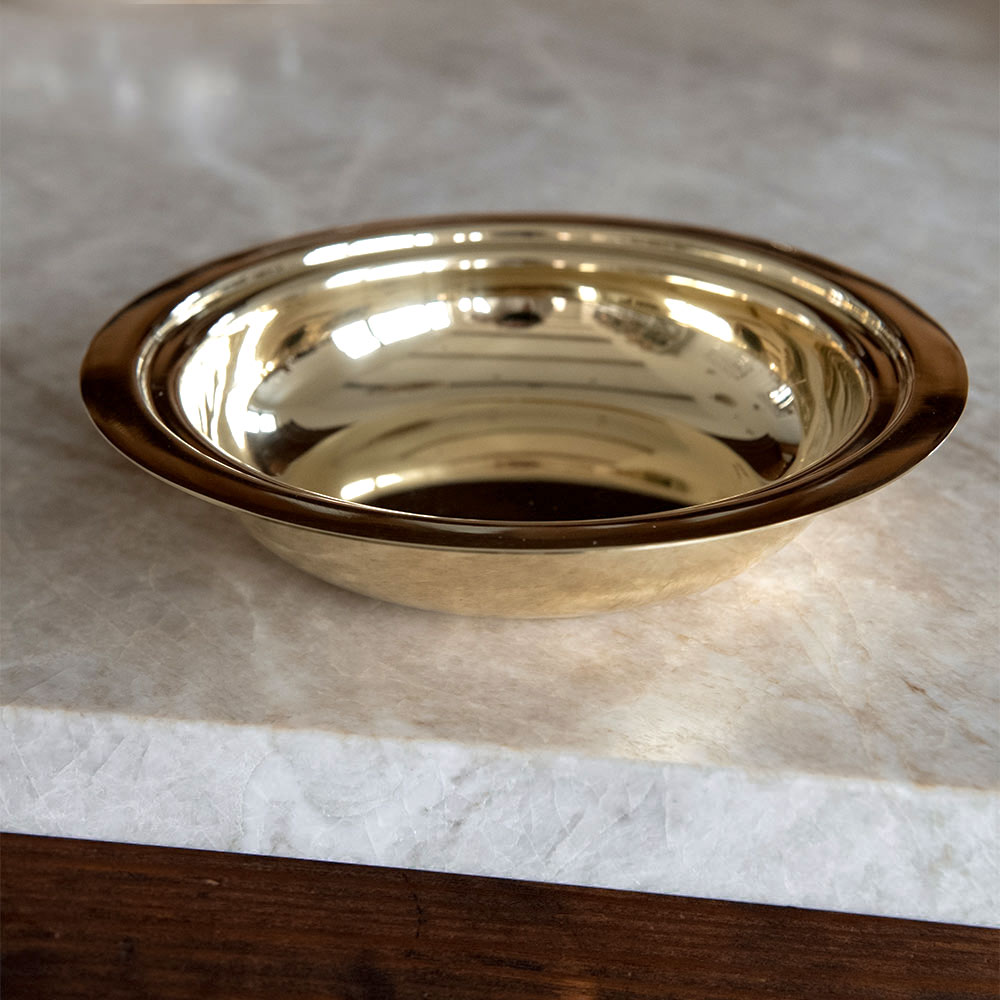 Roan Iris Daybreak Bowl - Unlacquered Brass
