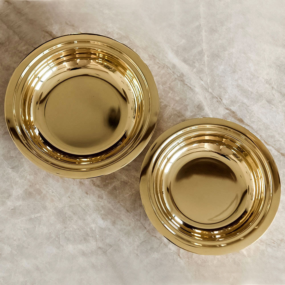 Roan Iris Daybreak Bowl - Unlacquered Brass