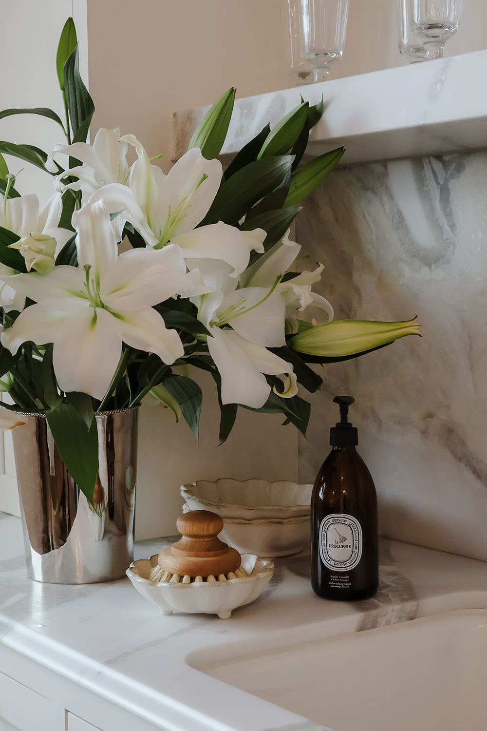 Roan Iris Meadow Bucket Vase