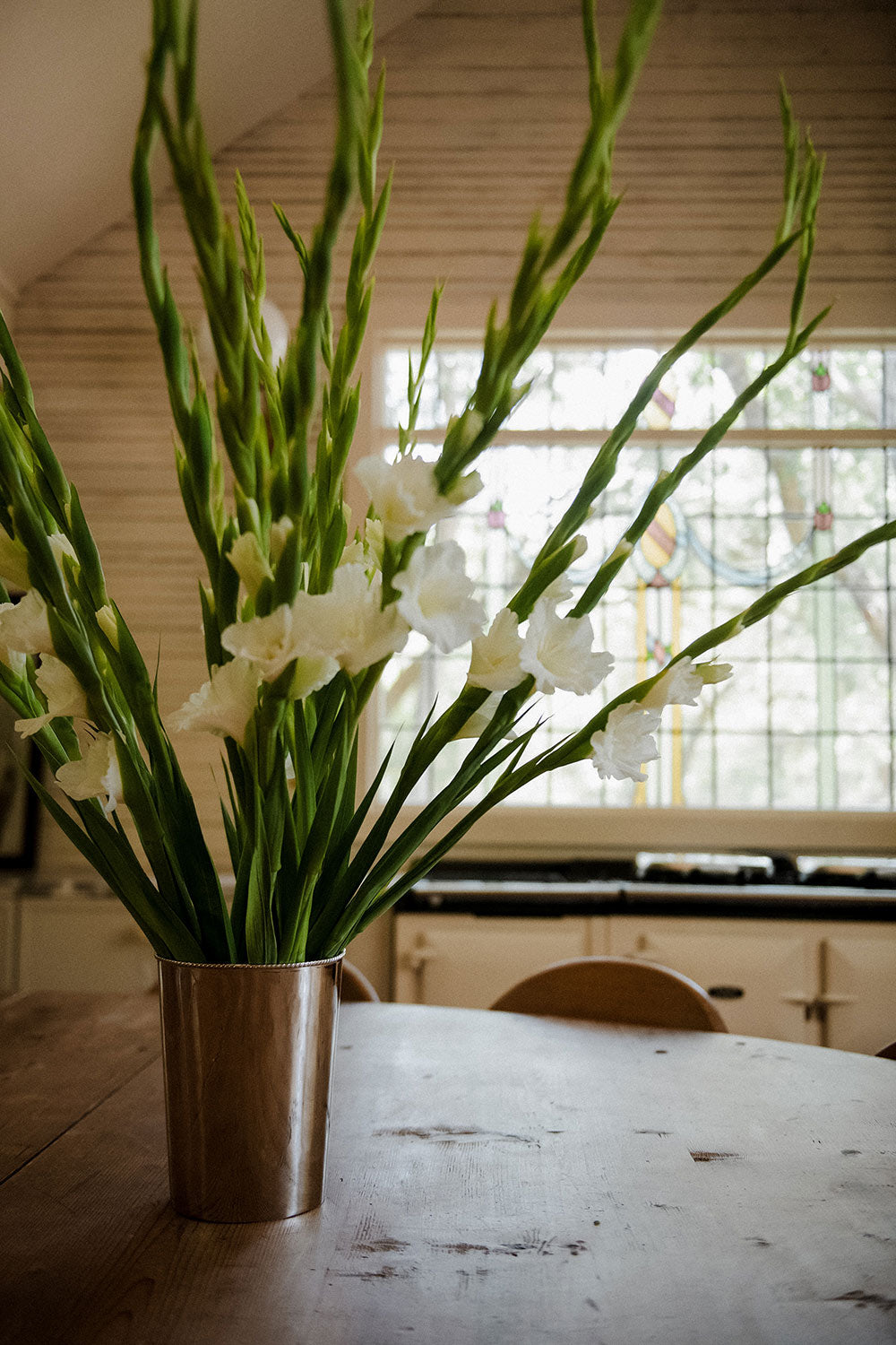 Roan Iris Meadow Bucket Vase