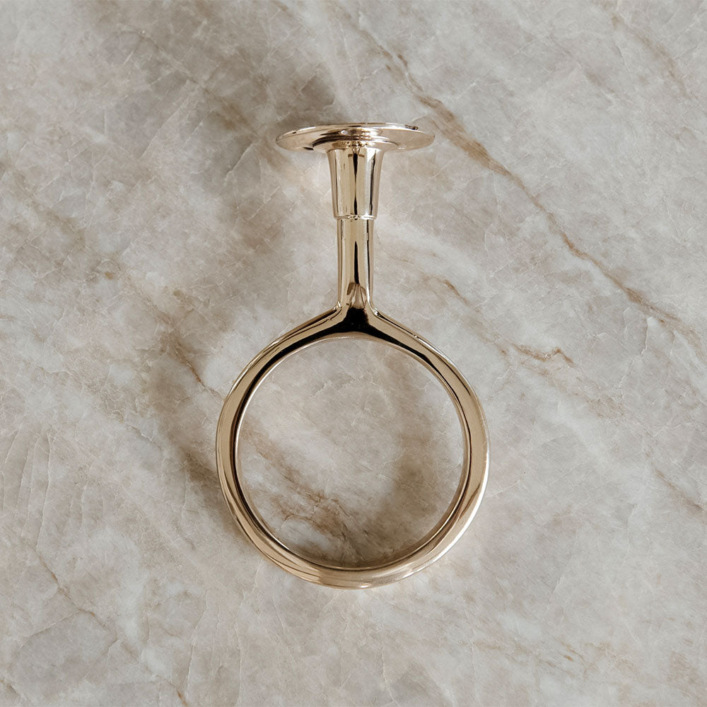 Roan Iris Olive Ring Wall Vase