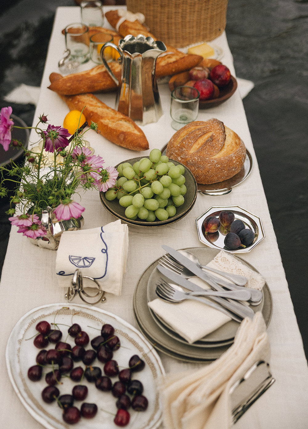 Roan Iris Octagon Tray - Polished Nickel