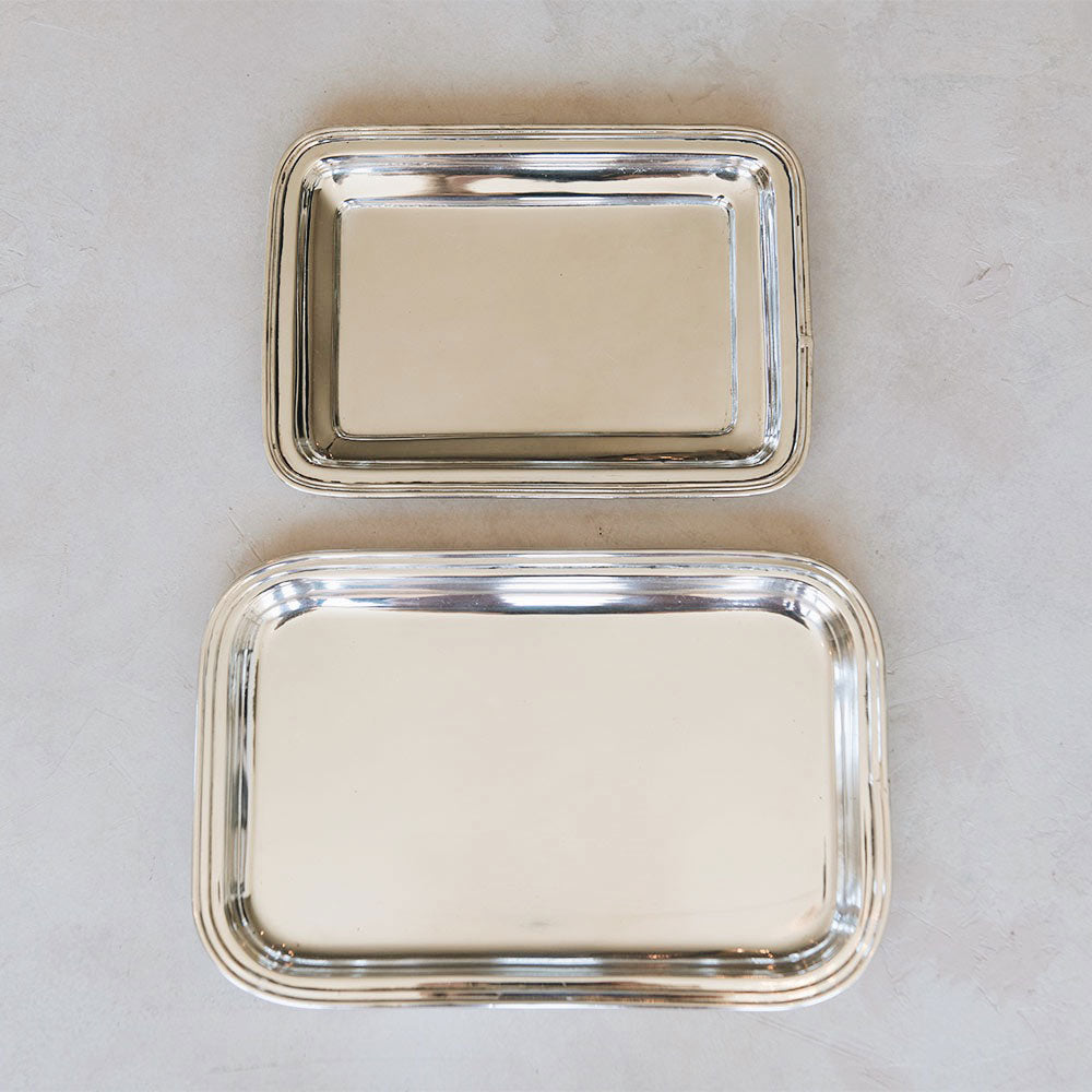 Roan Iris Tray - Polished Nickel