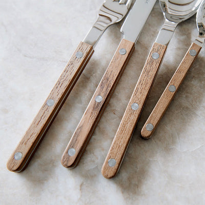 Teak Flatware Set