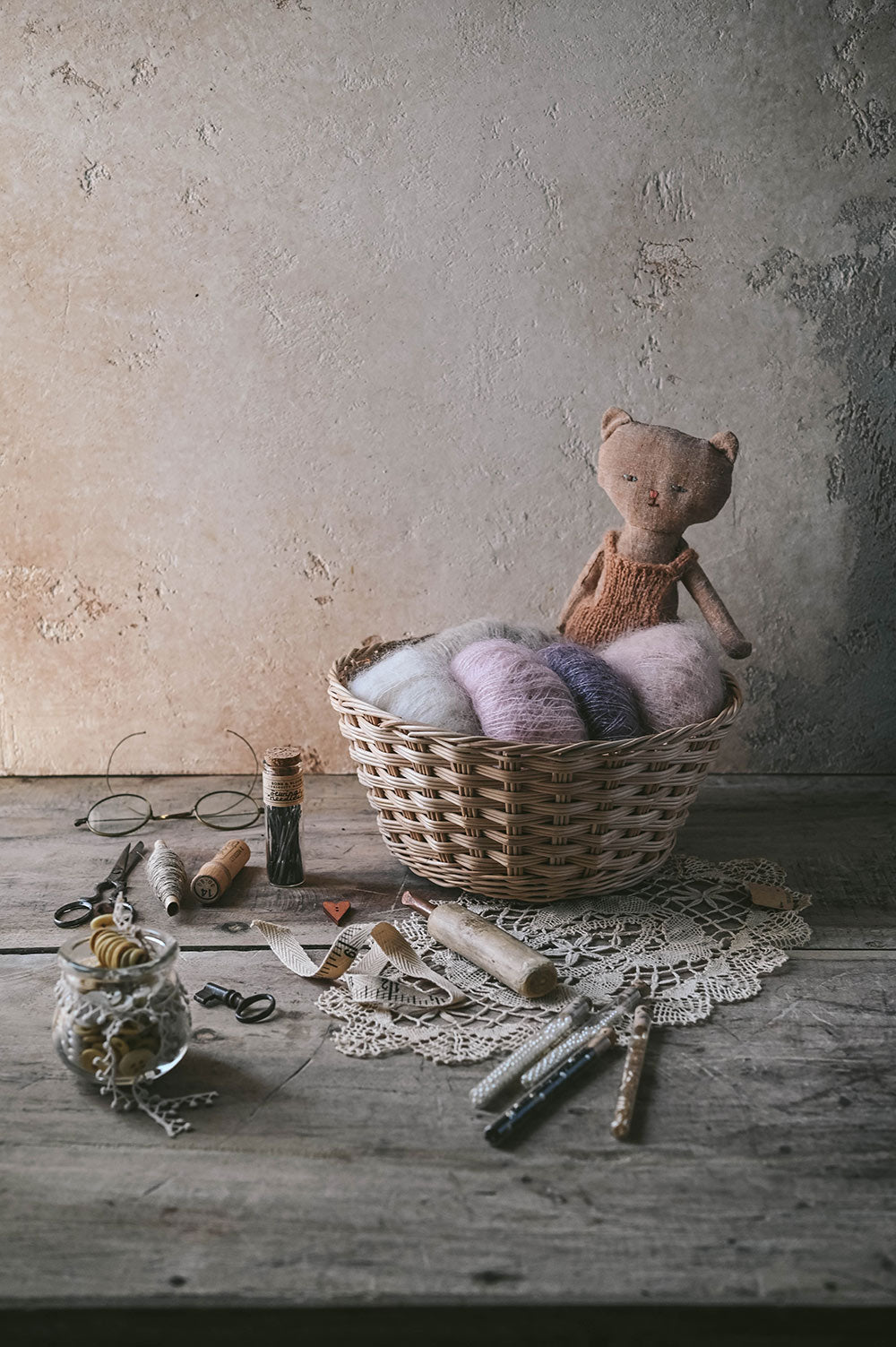 Small Round Woven Basket
