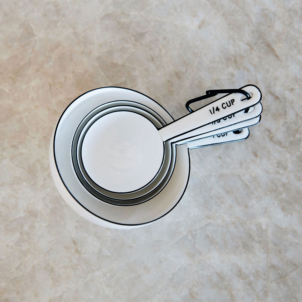 Stainless Steel Enamel Measuring Cups