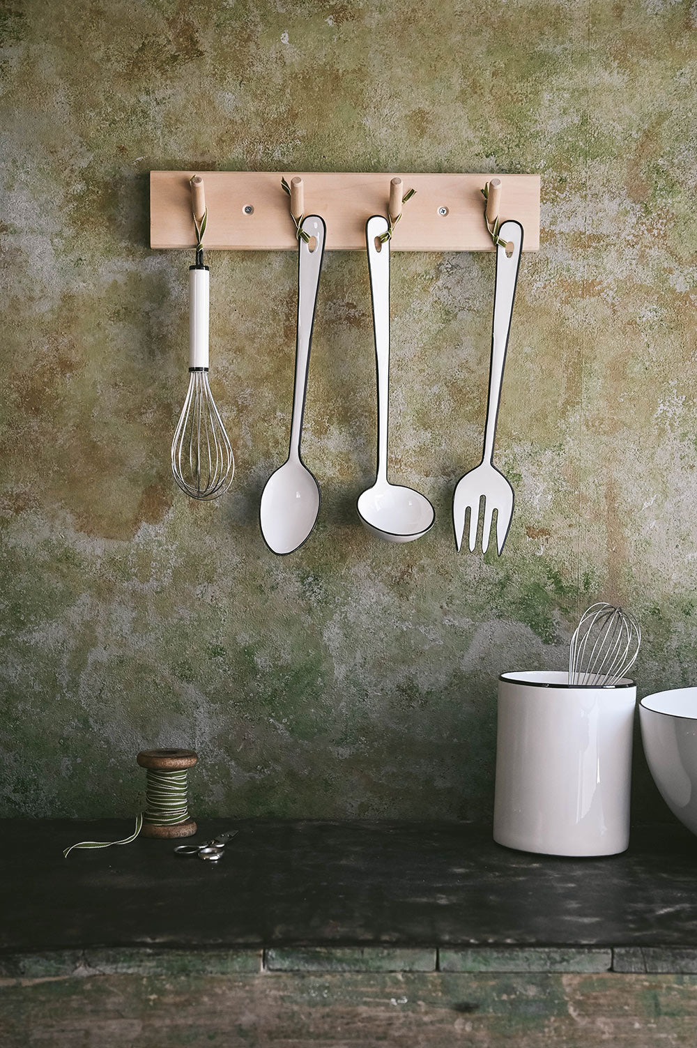 Birch Peg Rail - 4 Hook