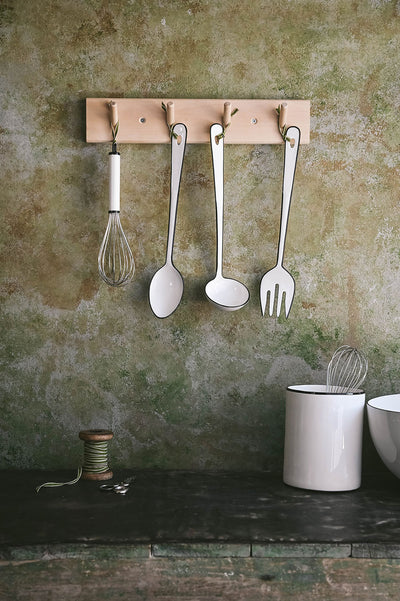 Stainless Steel Enamel Utensil Crock