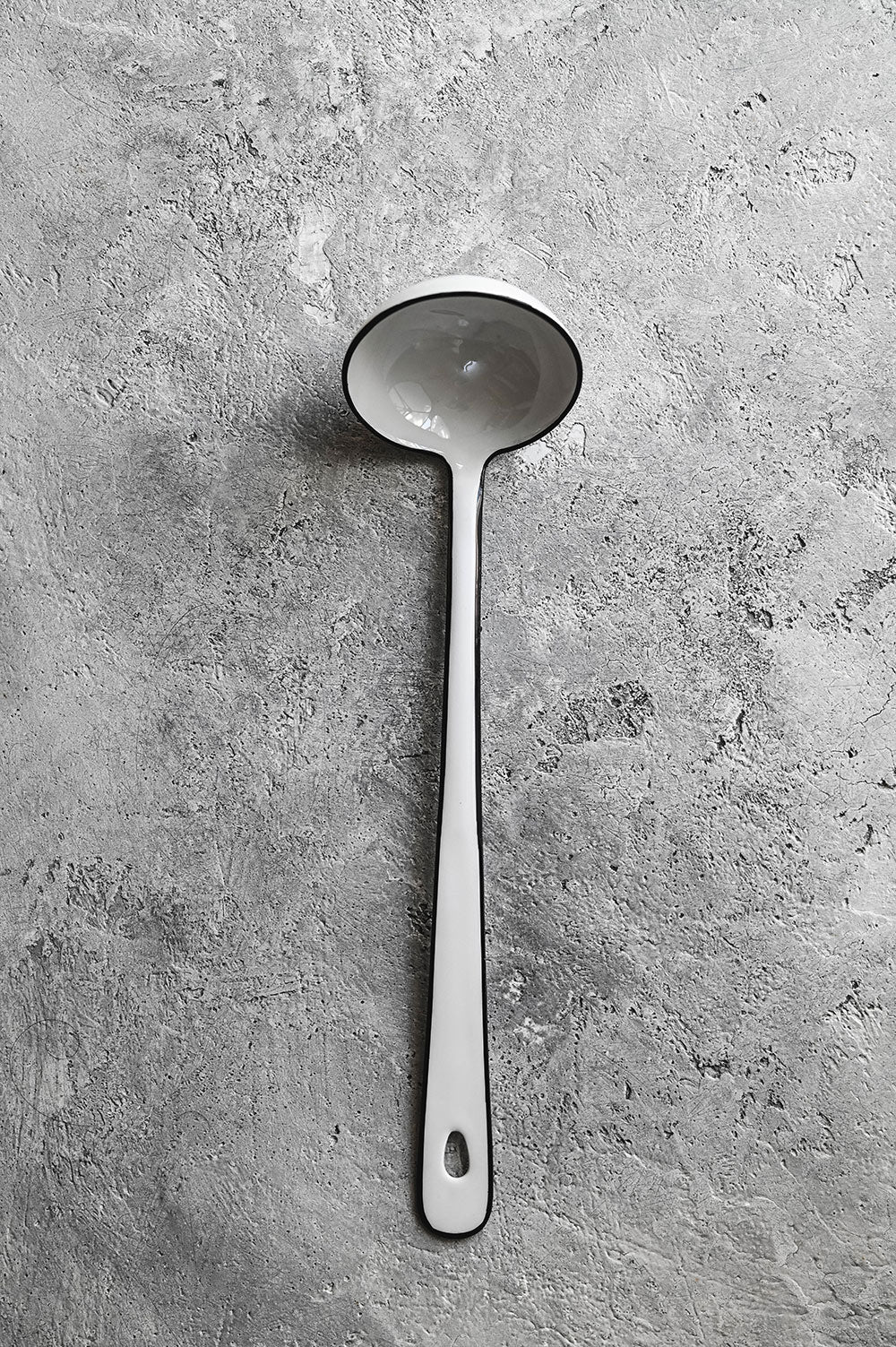 Stainless Steel Enamel Soup Ladle