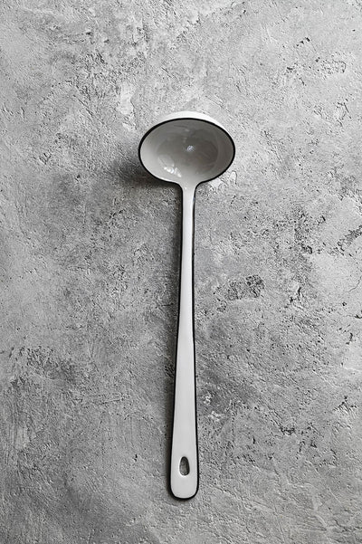 Stainless Steel Enamel Soup Ladle