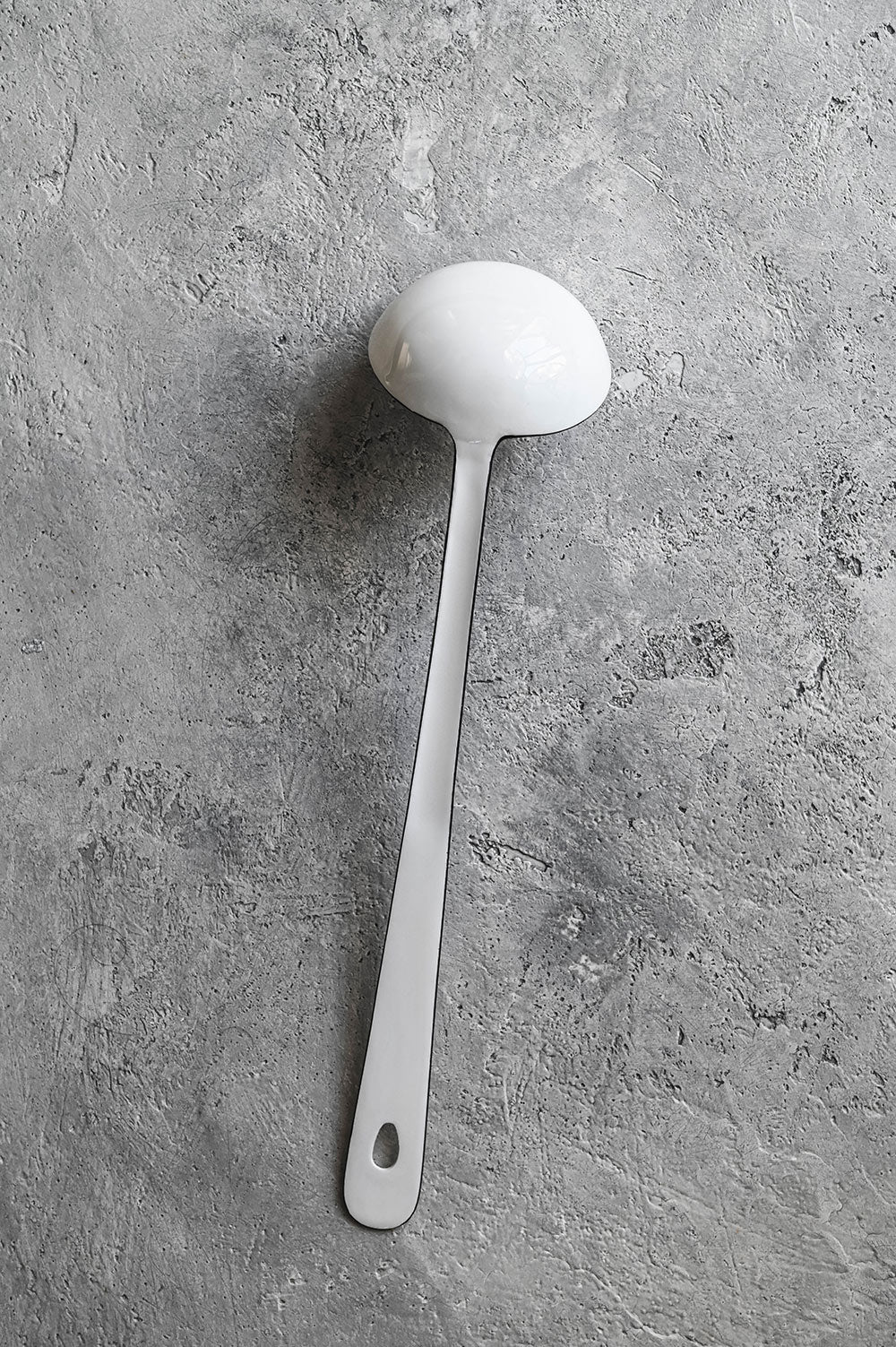 Stainless Steel Enamel Soup Ladle