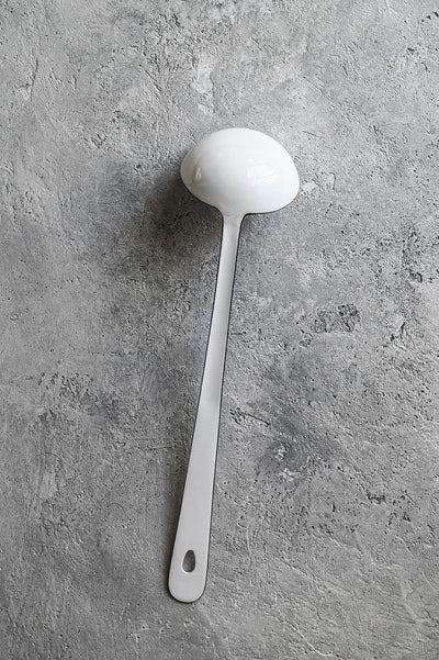 Stainless Steel Enamel Soup Ladle