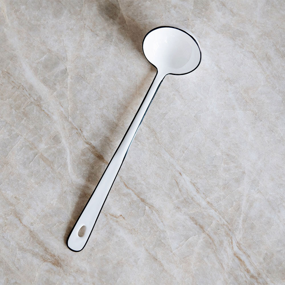 Stainless Steel Enamel Soup Ladle