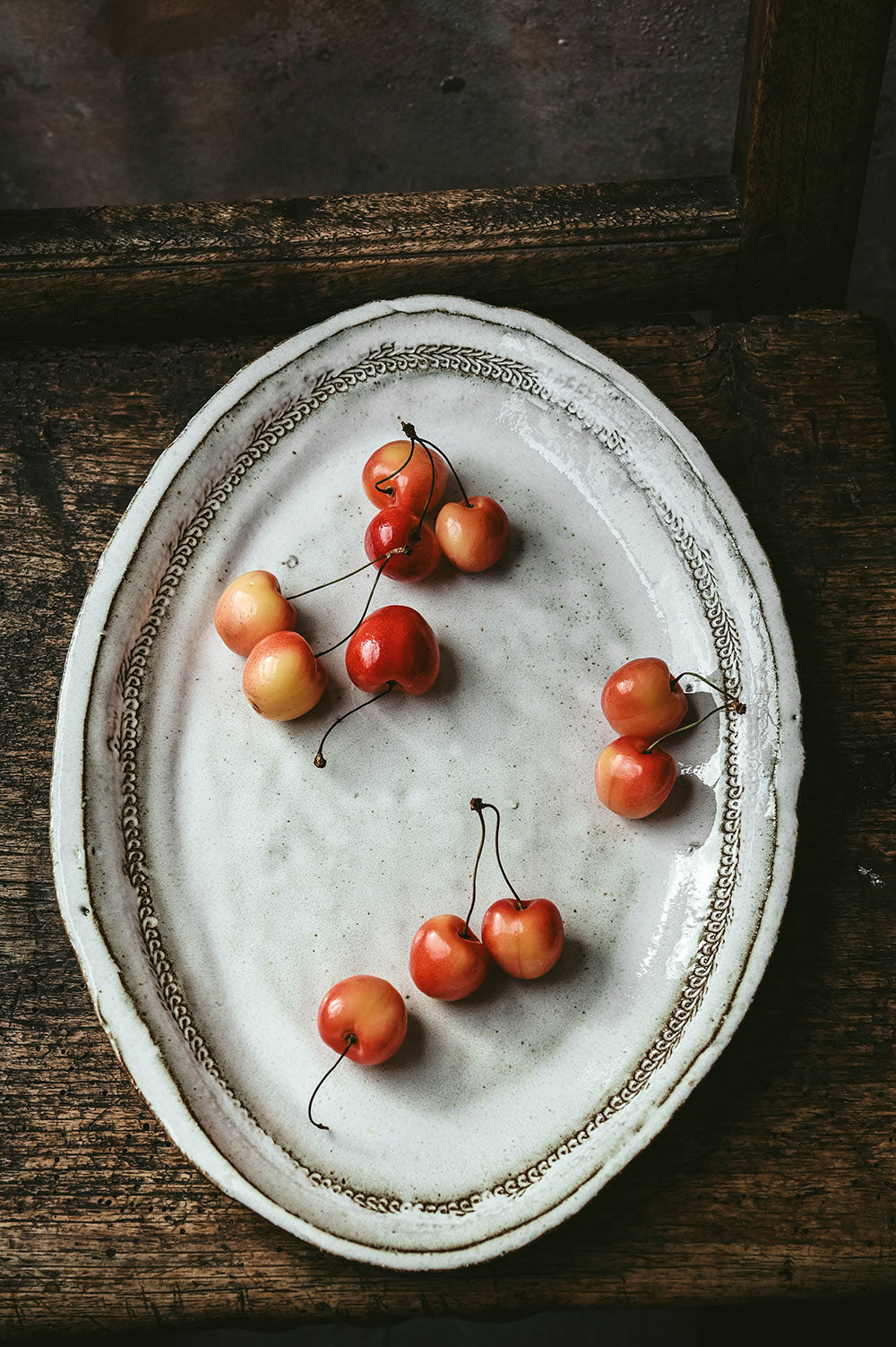 Handcrafted Grand Stoneware Serving Platter
