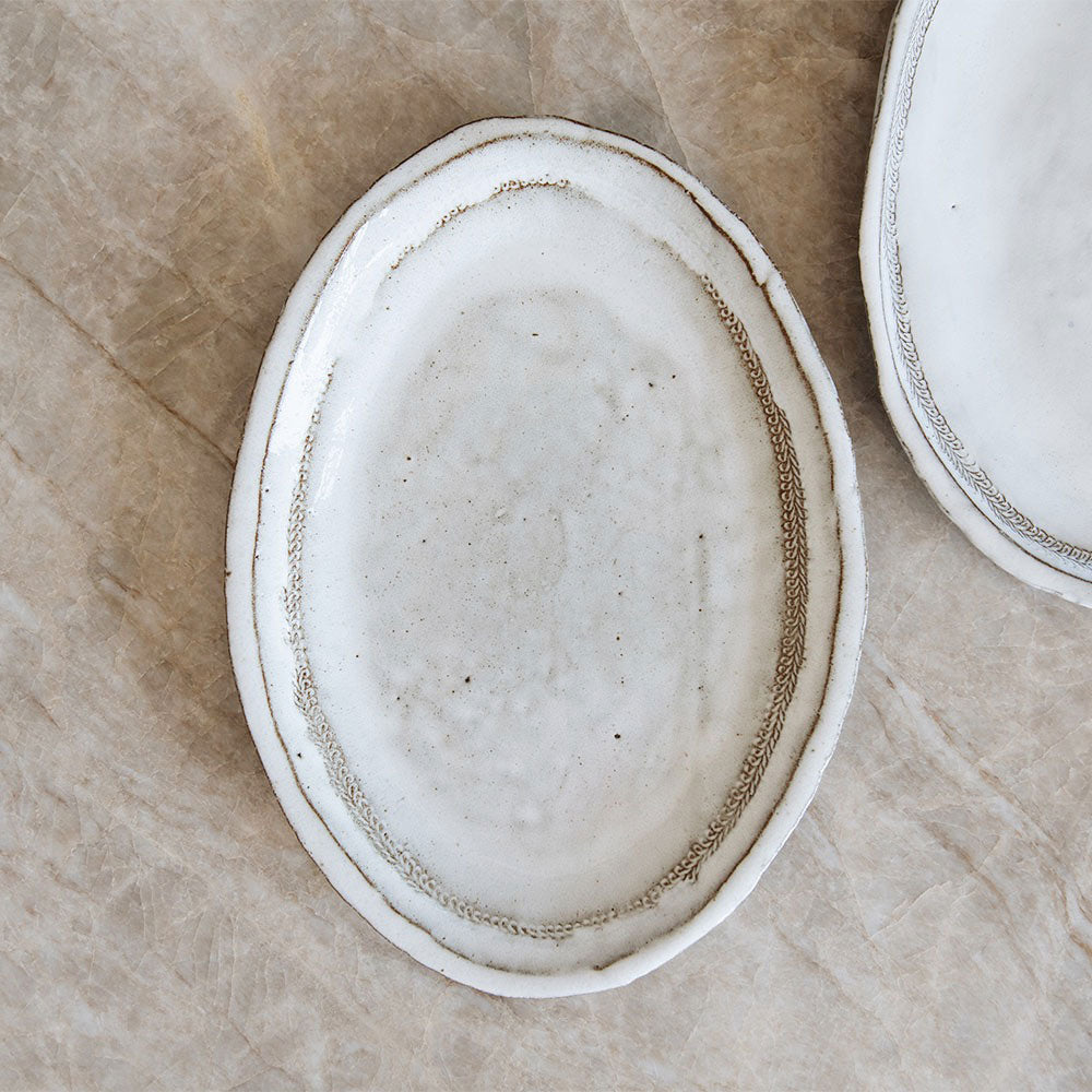 Handcrafted Stoneware Serving Platter