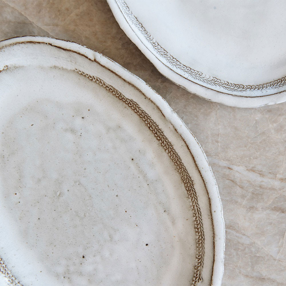 Handcrafted Grand Stoneware Serving Platter