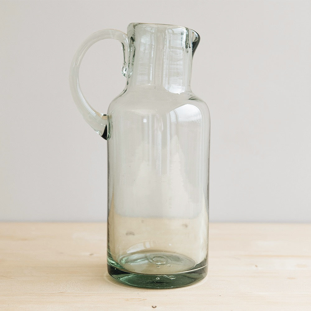 Handblown Tall Pitcher
