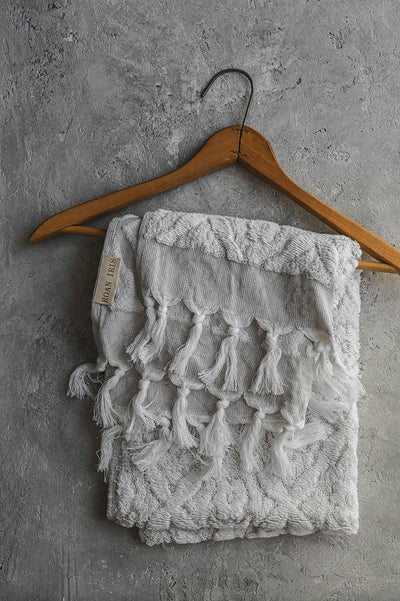 Bloom Cotton Turkish Towel - Taupe