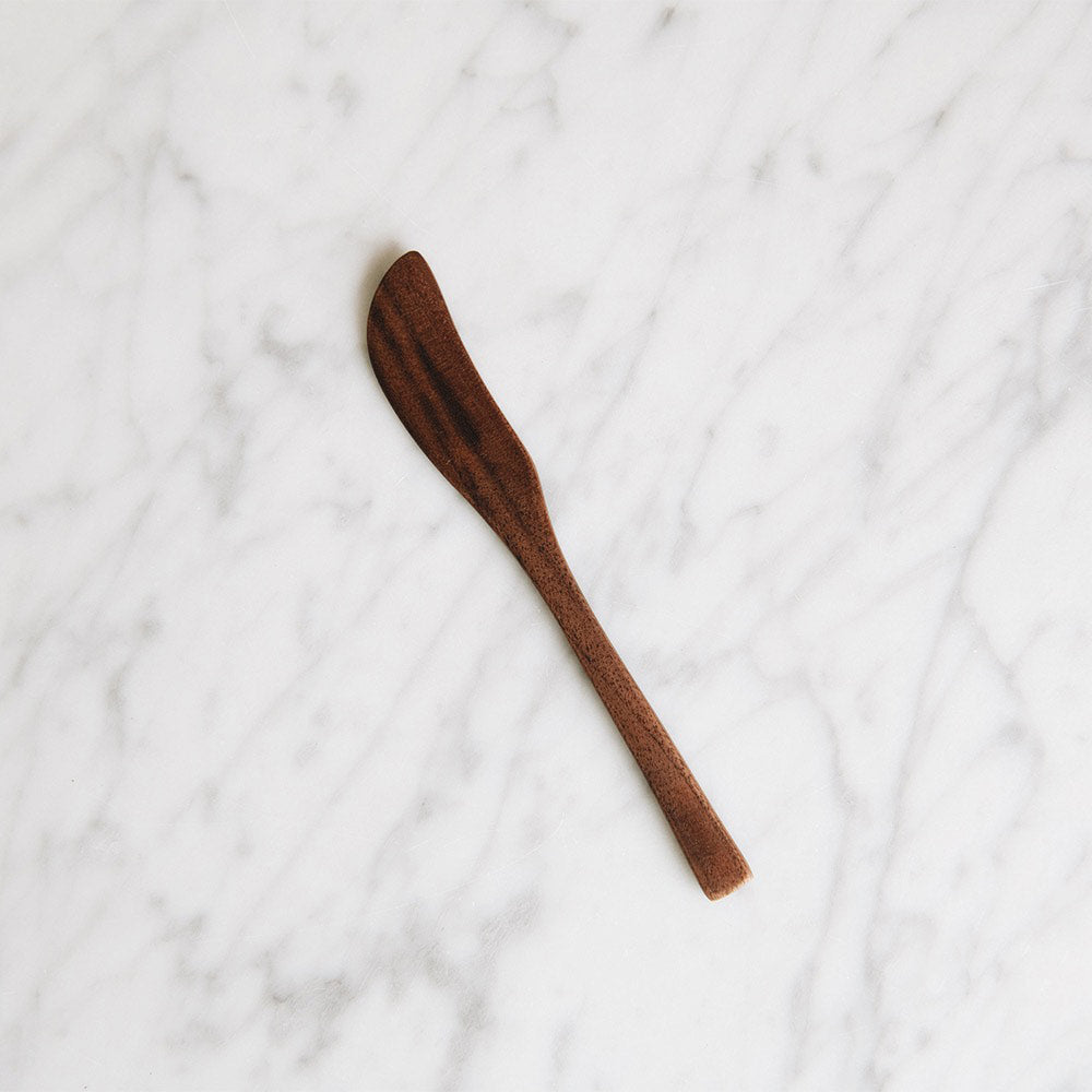 Hand Carved Walnut Butter Knife