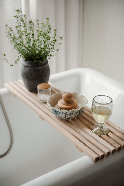 Wooden Bathtub Caddy