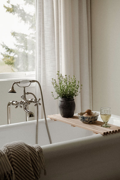Wooden Bathtub Caddy