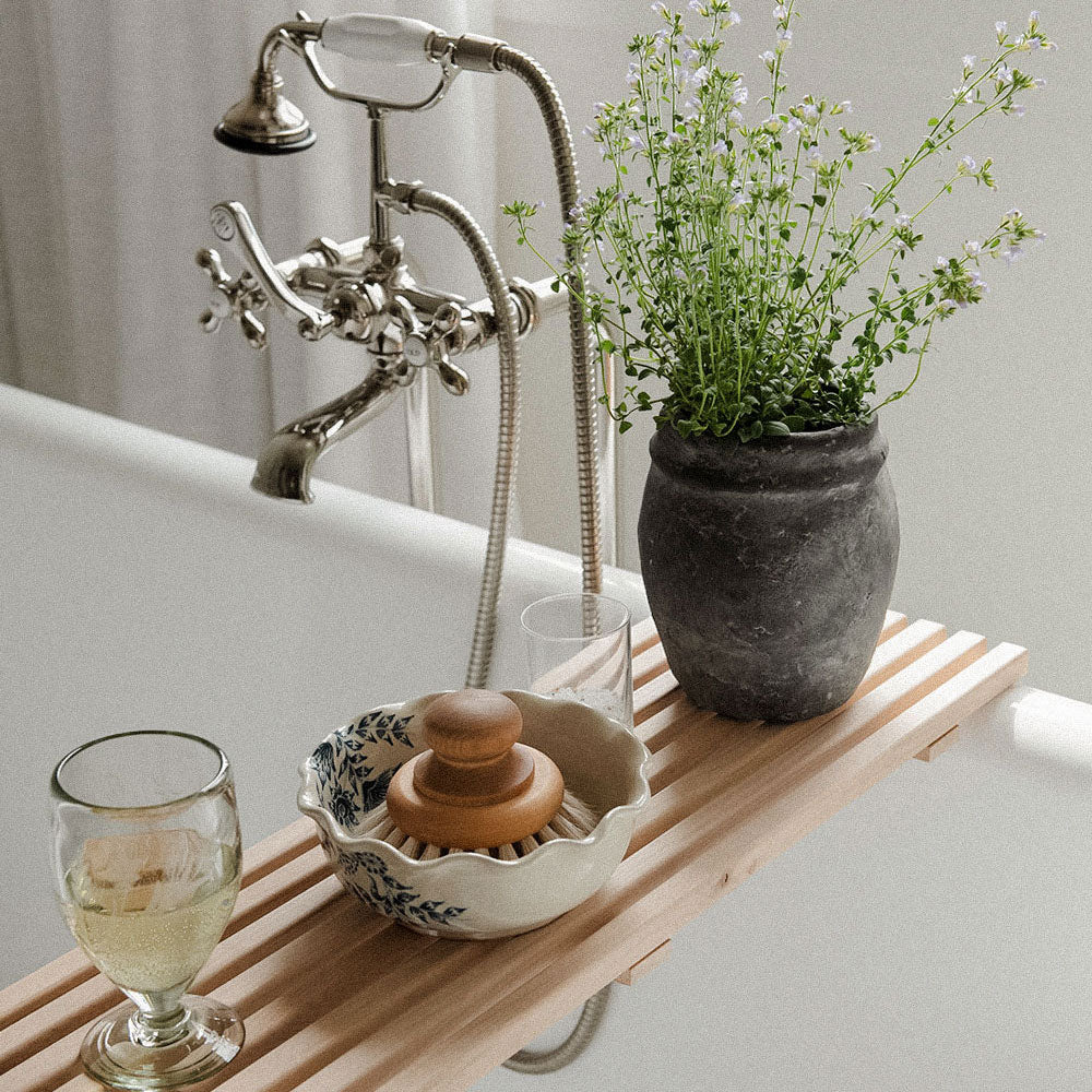 Wooden Bathtub Caddy