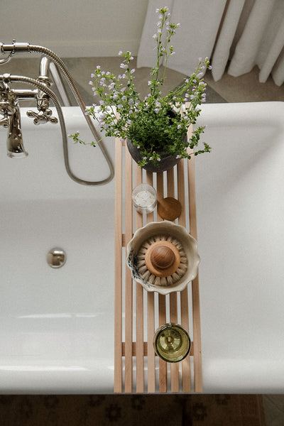 Wooden Bathtub Caddy