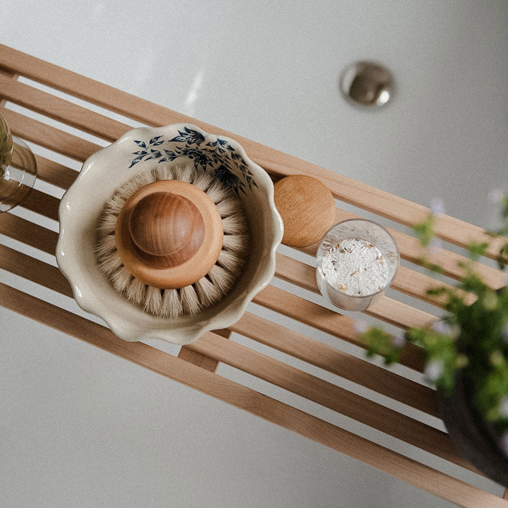 Wooden Bathtub Caddy
