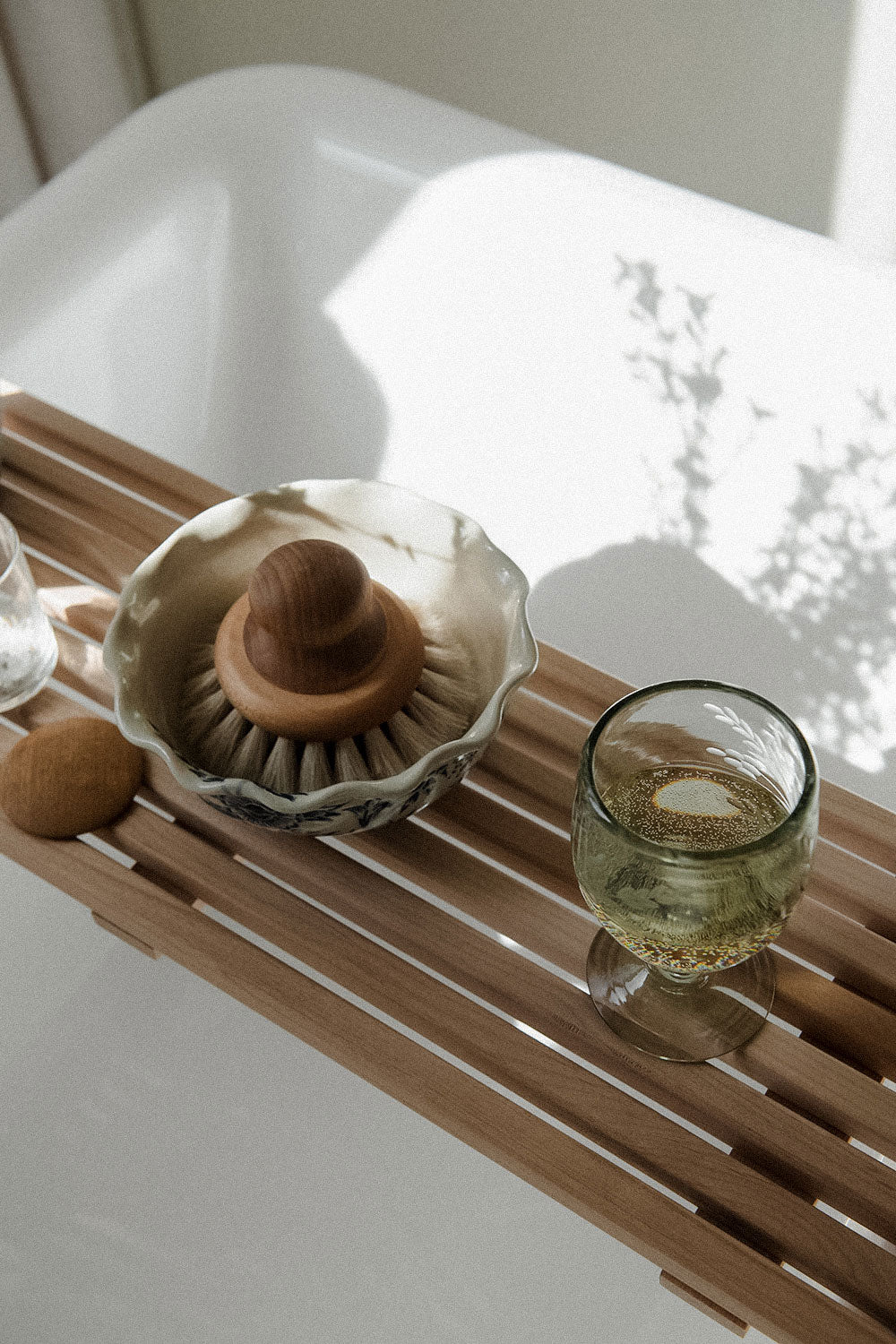 Wooden Bathtub Caddy