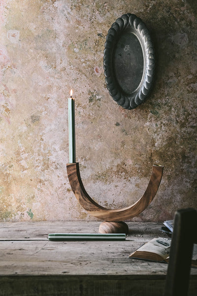 Wooden Candelabra