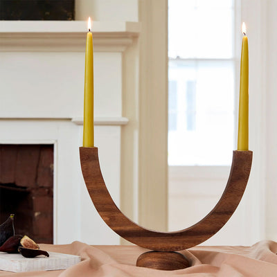 Wooden Candelabra