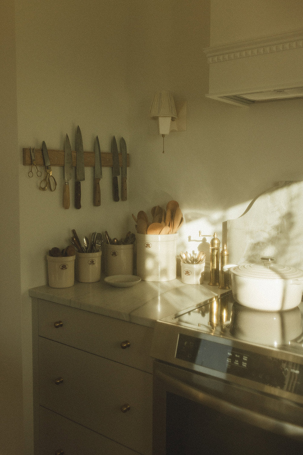 Oak Magnetic Knife Rack