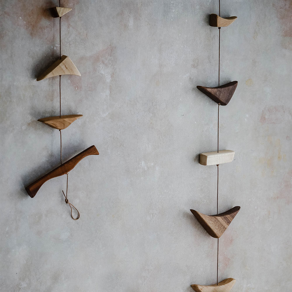 Wall Hanging Wood Stack - Small