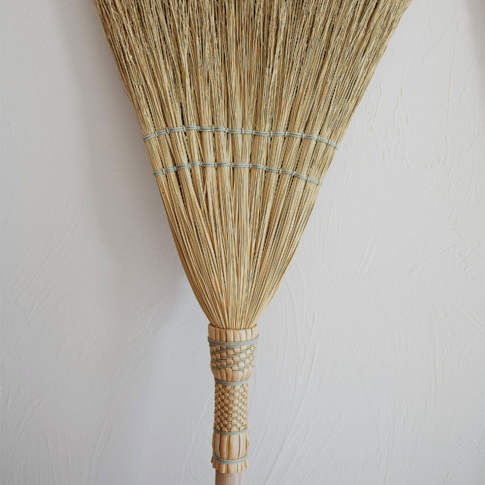 Woven Broomcorn & Ash Broom