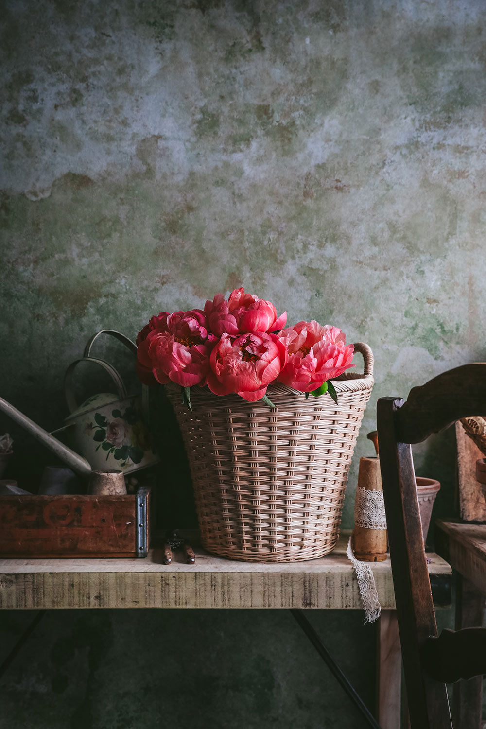Handwoven Round Floor Basket