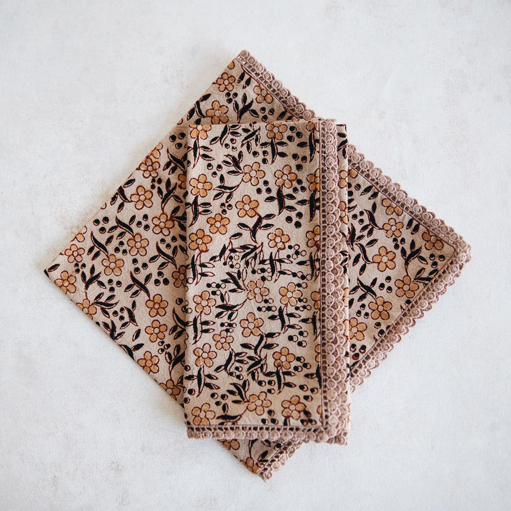 Hand Block-Printed Table Textiles