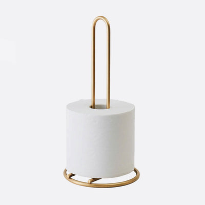 Brass Paper Towel & Toilet Paper Holder