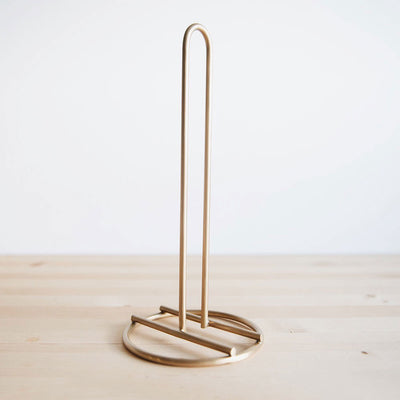 Brass Paper Towel & Toilet Paper Holder