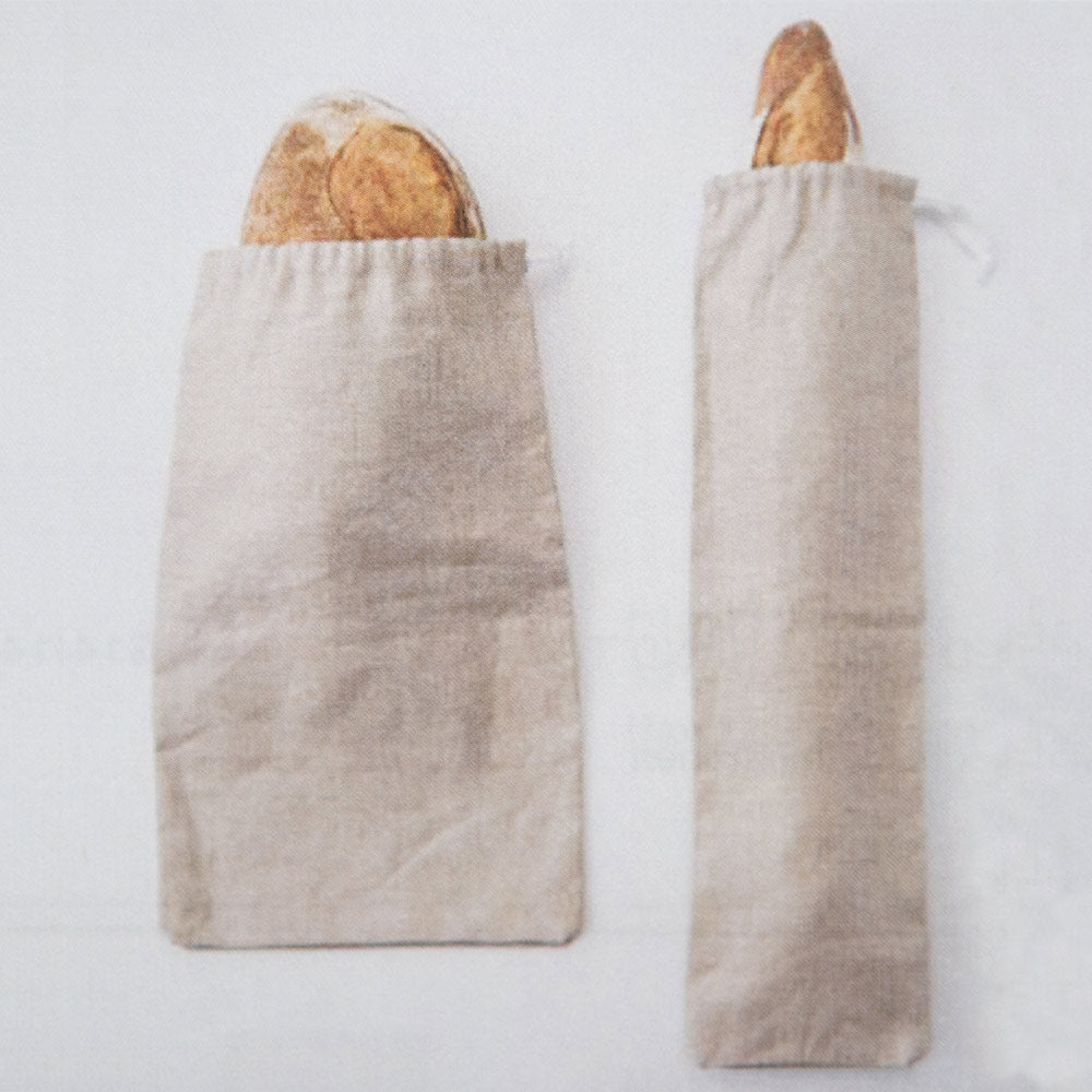 Linen Bread Storage Bag - Baguette