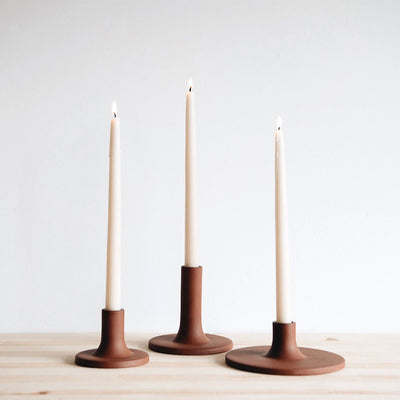 Ceramic Taper Candlestick - Earth