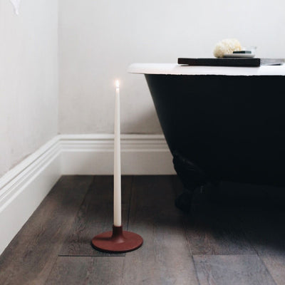 Ceramic Taper Candlestick - Wide - Earth
