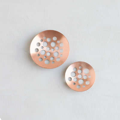 Copper Flower Frog Set