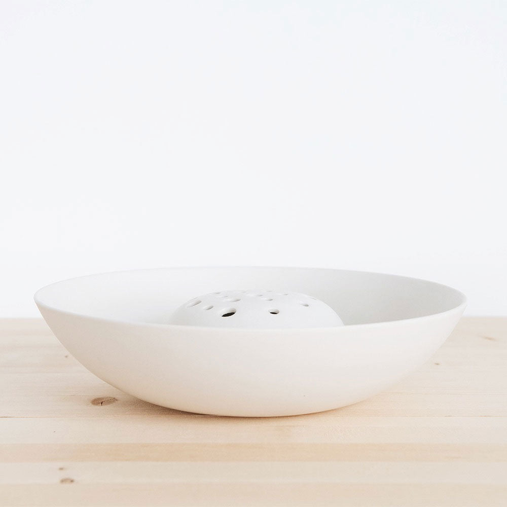 Ceramic Flower Frog Bowl