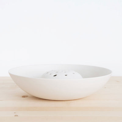 Ceramic Flower Frog Bowl
