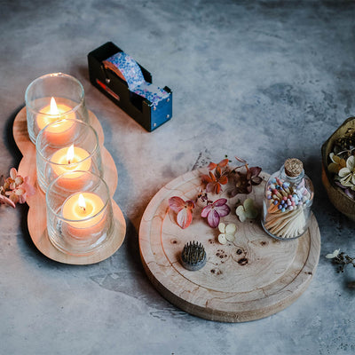 Recycled Glass Candle Holder (set of 2)